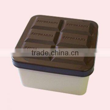 4 in 1 Lovely Chocolate Shape Plastic Airtight Box Set /Crisper Box Set