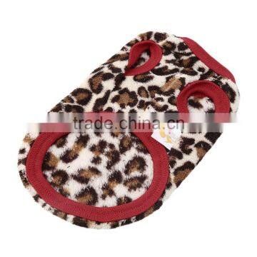 New Pet Dog Puppy Cat Winter Leopard Clothes Cute T-Shirt Soft Warm Coat Hot Selling photo-6