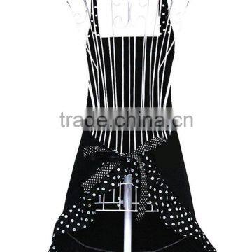 Hot Black Cute Girls Bowknot Lady's Kitchen Restaurant Women's Cake Apron With Pocket photo-2