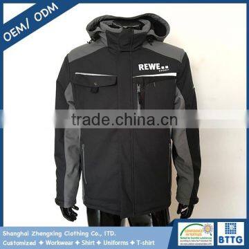 Zip Off Hood and Warm Quilt Lining Functional Jacket for Unisex for Cold Days