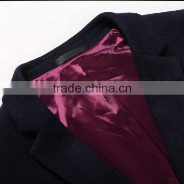 2016 Mens Coat Pant Designs Wedding Suit Slim Cut Wool Business Suit photo-3