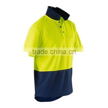 Custom Safety Workwear Reflective Stripes Hi Vis Safety Polo Shirt photo-6