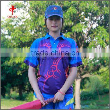 Sublimation Ladies Cricket Shirts Playing Jersey