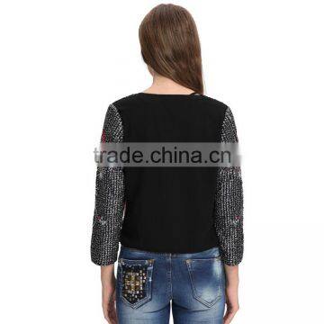 Woman New Fashion Clothing Manufacturer Sequin Beaded Petite Jacket photo-4