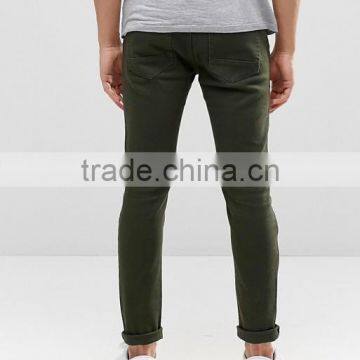 Best Price Custom Guangzhou Manufacturer OEM 98% Cotton 2% Elastane Breathable Functional Pockets Green Men's Cargo Casual Pants photo-2