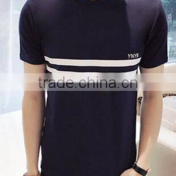 Printed 2017 Men Round Collar Short Sleeve T-shirt Cotton Loose photo-2