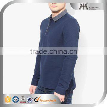 Man Long Sleeve Polo Style Shirts Solid Casual Tops,Men's Clothing photo-3
