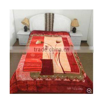 Wholesale 100% Polyester Raschel Mink Blanket