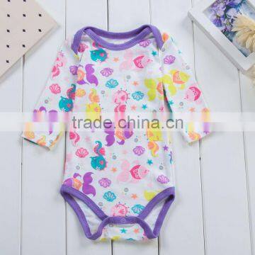 Wholesale summer striped girls baby rompers cotton clothing