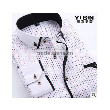 In Stock China Shirt Manufacturer Full Size Printing Long Sleeve Fashionable Fancy Printed Rounded Hem Cotton T-shirt photo-5