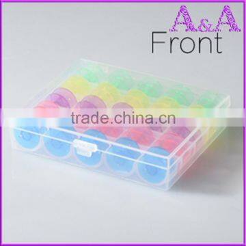 25pcs Color Plastic Bobbins With Box photo-2