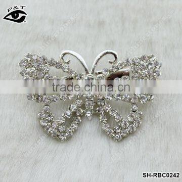 Butterfly Rhinesone Brooch Crystal Pins for wedding invitation brooch pins