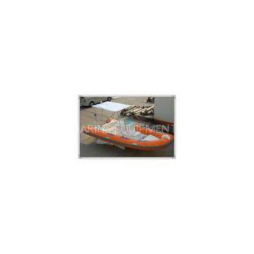Orange / White Hunting / Fishing RHIB Inflatable RIB Boats With Motors RIB580A