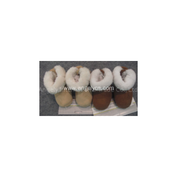 Imitation leather cloth with soft nap baby shoes