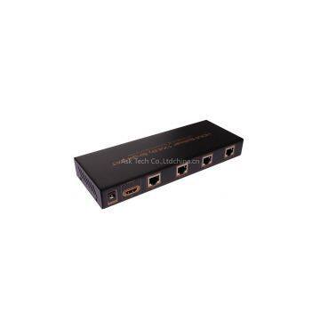 1x4 HDMI splitter over cat5 cat6 up to 60m