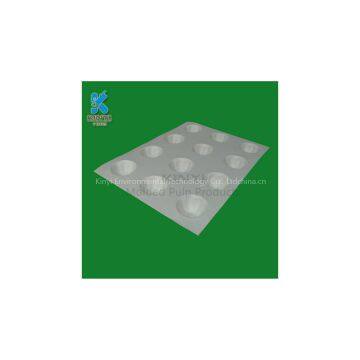 Food-Grade Sugarcane Bagasse Pulp Molded Chocolate Insert Trays Packaging