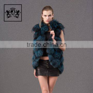 Factory Royal Wholesale Blue Fox Fur Vest Genuine Fox Fur Clothes photo-5