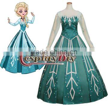 Adult Elsa Princess Dress Snow Queen Dress Costume Cosplay