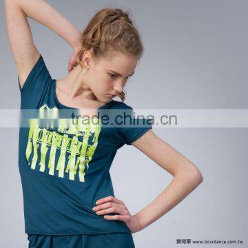 Girl back wrap dance short sleeve