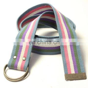 2015 Fashionable Double Circle Buckle D Ring Canvas Belt photo-3