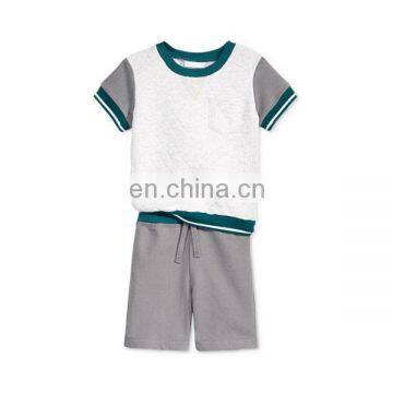 Baby Boys' stylish Colorblocked T-Shirt & Shorts Set