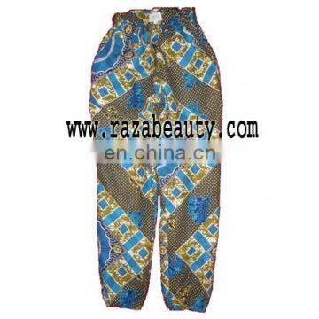 African Wax Fabric Cotton Ladies Pant, Simplecity 1696