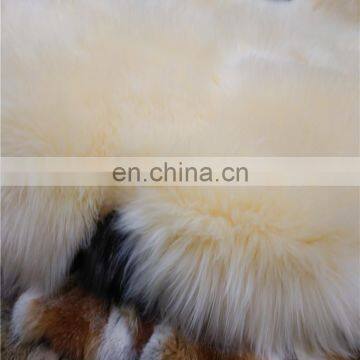 High Quality Palomino Australia Sheep Fur Backrest Fur Cushion Cover Rug photo-4