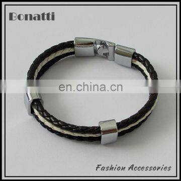 European style braided leather bracelet for men and woem