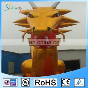 Custom Golden Nylon Attractive Inflatable Dragon, Giant Inflatable Dragon photo-5
