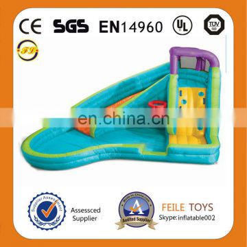 FEILE--H49 inflatable blue slide inflatable hippo slide inflatable dry slide inflatable sldies