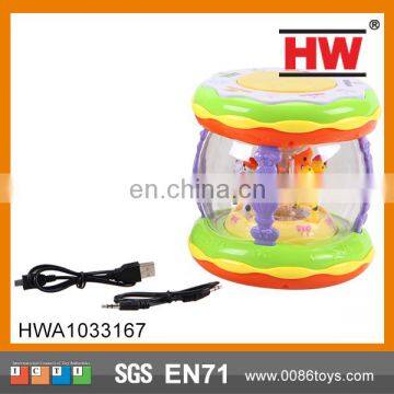 Spanish IC Battery Operation Musical Baby Hand Electric Drum