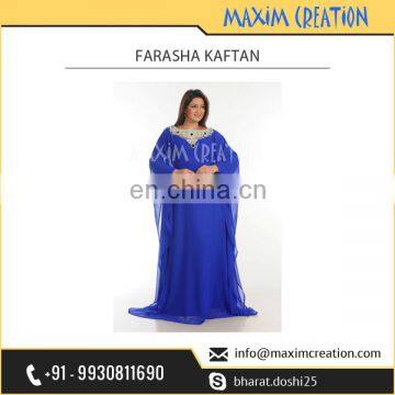 Full Length Stylish Sleeves Farasha Kaftan at Best Rate