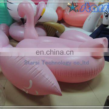 Cheap Stock giant pool float Pink inflatable flamingo
