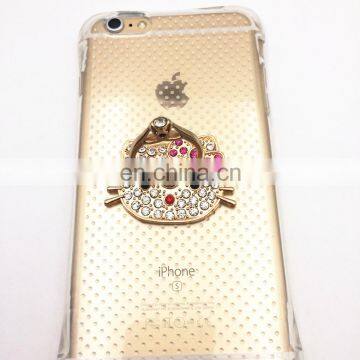 Factory Direct Hot Sale 3D Cat Mobile Phone Finger Ring , Ring Holder for Mobile Phone Finger Ring Stand for Phone