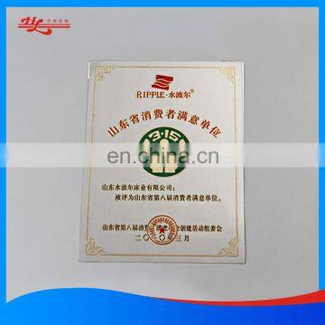 Customized Diamond Cut Printing Anodized Aluminum Nameplate photo-3