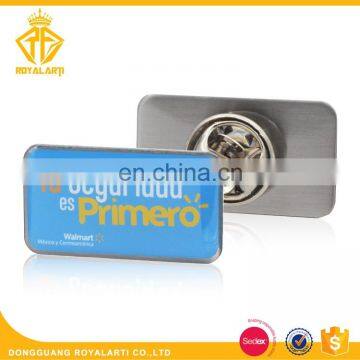 Making Custom Seguridad Primero Business Offset Printing Pins