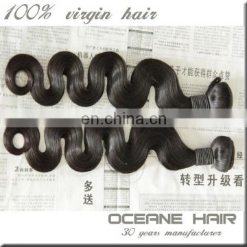 Hot selling unprocessed natrual high quality brazilian body wave