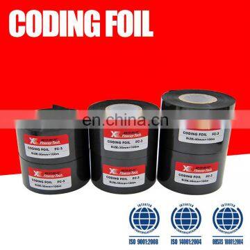 Hot foil for print date size for FC3 30MM*100M--Black