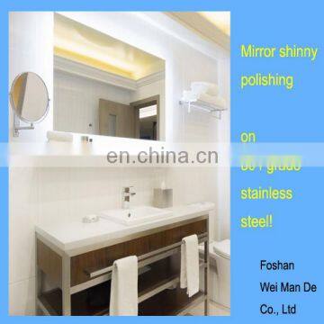 Hotel and Inn Bathroom Stainless Steel Vanity Consoles photo-4