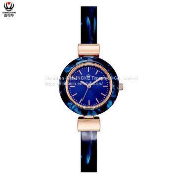 XINBOQIN Supplier Custom Brand Luxury Ladies Luxury Japan Movement PC21 Quartz Acetate Watch photo-3