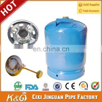 Factory Supply Empty Gas Cylinder 3 kg LPG Products Camping with Cooker Burner Price Nigeria Market