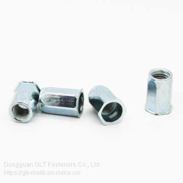 pop rivet nut m6 hex flat head rivet nut