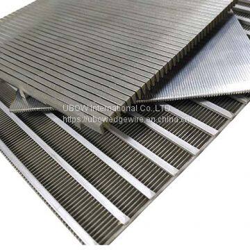 Custom Wedge Wire Screen Filter Panel for Wastewater Treatment, Coal Mining