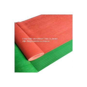 Wide Fine Ribbed Insulation Rubber Sheet