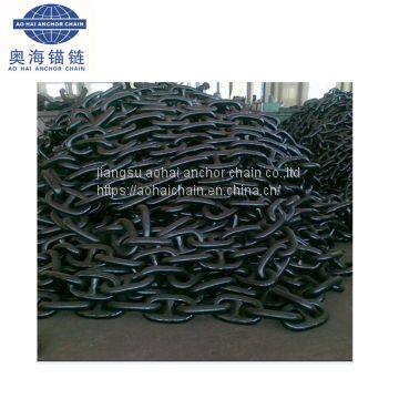 64mm Alloy Steel Cm490 Cm690 Marine Mooring Stud Link Anchor Chain