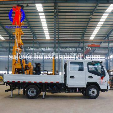 XYC-200 Truck Mounted Hydraulic Core Drill Equipment /Light Truck Chassis Car Drilling Rig