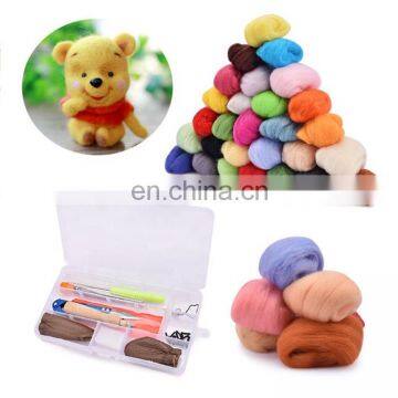 DIY Wool Roving Top Needled Merino Wool Felt photo-4