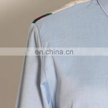 TWOTWINSTYLE Patchwork Hit Color Lapel Collar Long Sleeve Large Size Casual Blouse Female photo-4