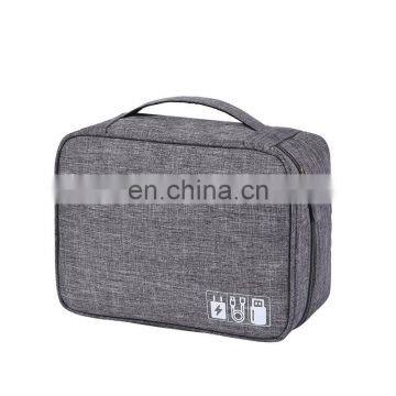 Double Layer Travel Data Cable Organizer Storage Bag photo-3