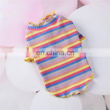 Spring Autumn Colorful Vest Small Cat Puppy Dog Fashions Pet Clothes photo-4
